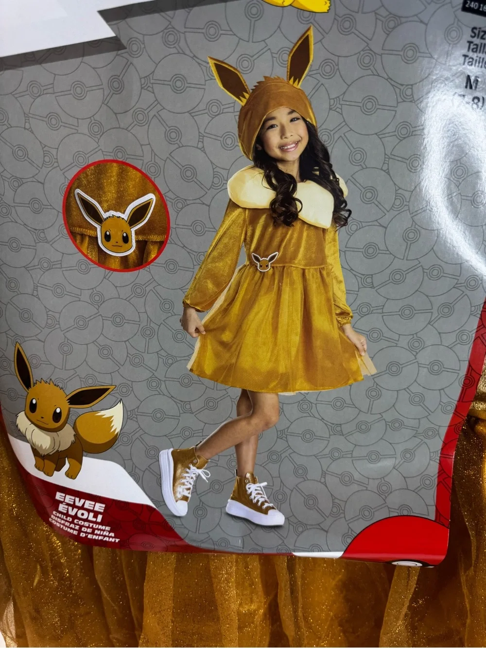 Kids Golden Eevee Costume Dress  Pokémon